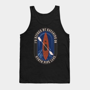 Id Rather Be Kayaking On North Pipe Lake in Wisconsin Tank Top